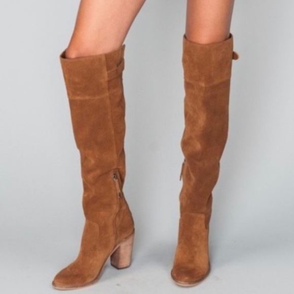 Dolce Vita Ohanna Over The Knee Boots in Brown Suede Size 6.5 - Picture 2 of 12